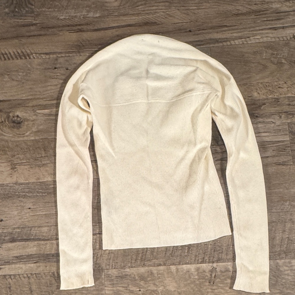 The Limited Ivory Ribbed Knit Top - Picture 7 of 9